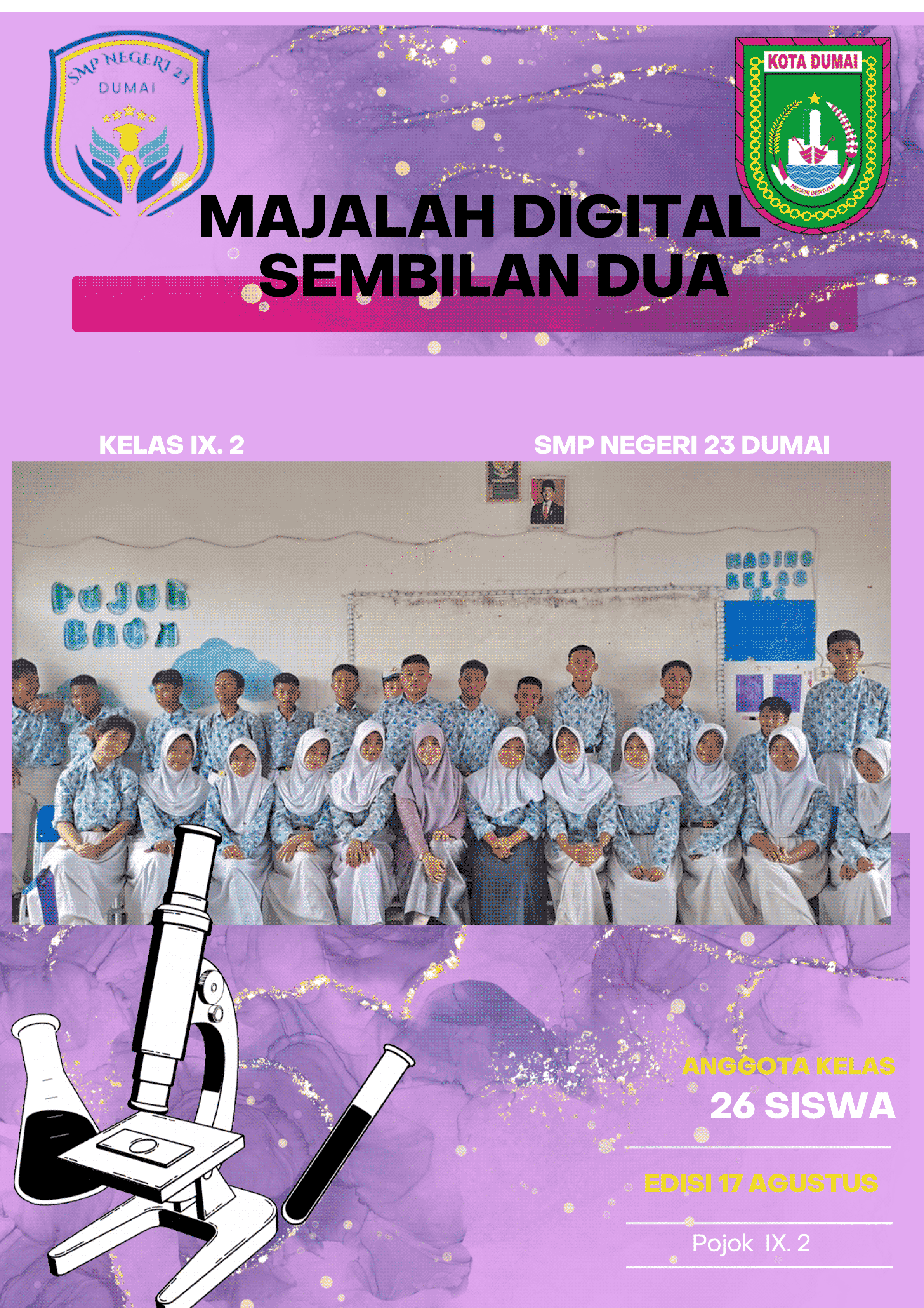 Majalah Edisi Kelas: IX.2 | Kelas IX.2 Vol.2 - Semarak Kemerdekaan dan Cahaya Maulid