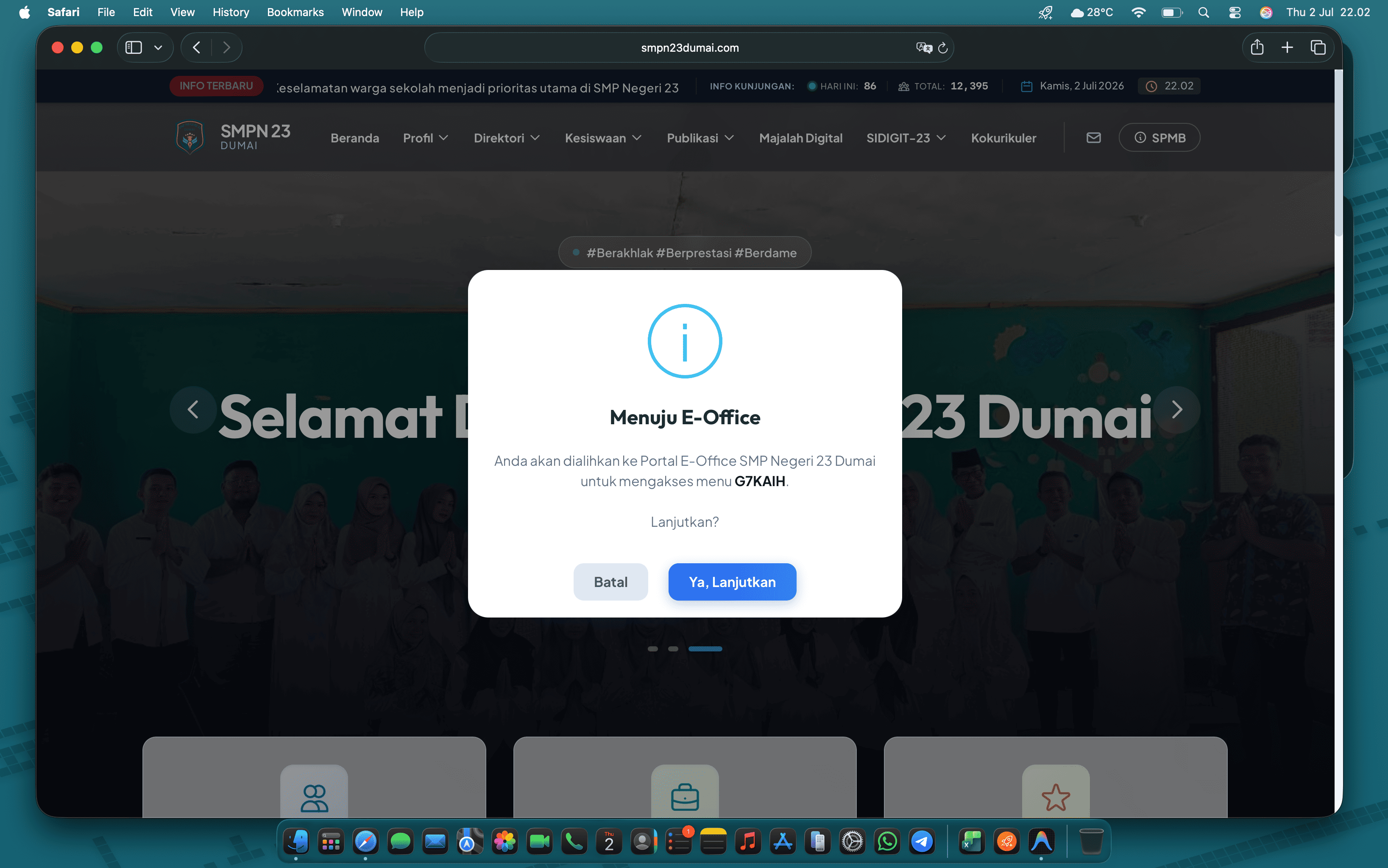 SMP Negeri 23 Dumai Rampungkan Migrasi ke E-Office, Sokong Digitalisasi Pembelajaran dan Perkuat Integrasi Tripusat Pendidikan
